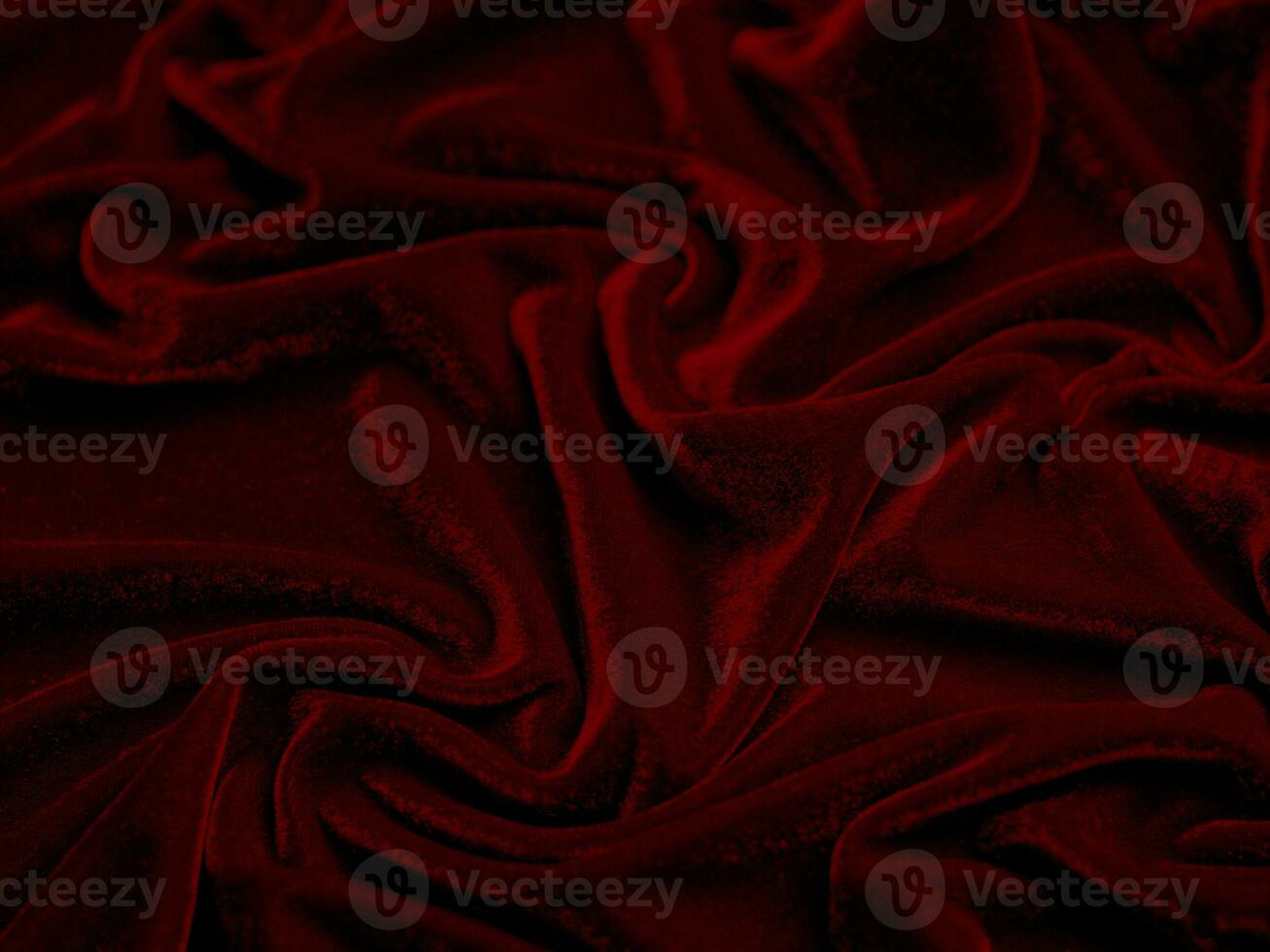 red velvet fabric texture used as background. Empty red fabric background of soft and smooth textile material. There is space for text.. photo