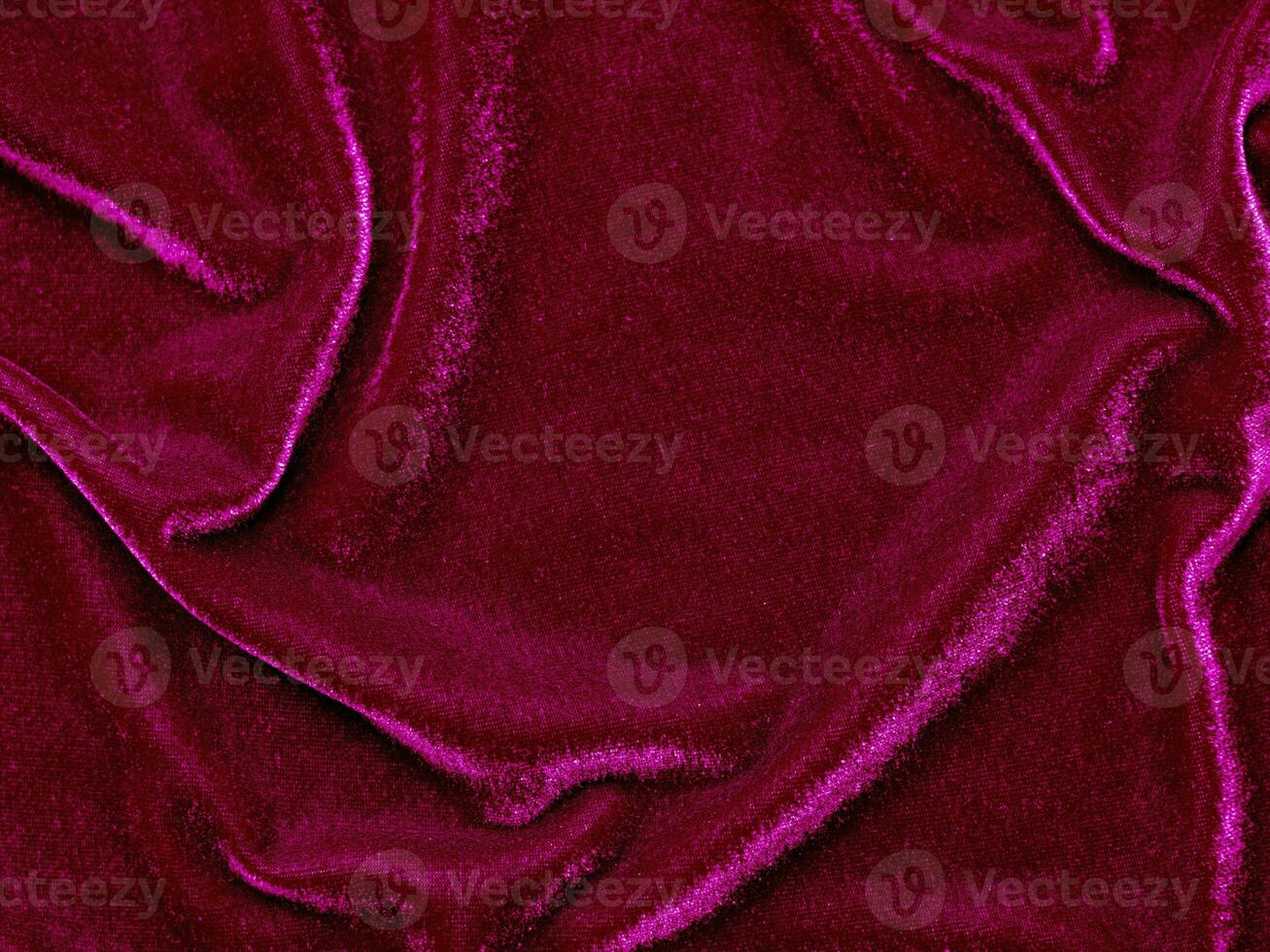 red velvet fabric texture used as background. Empty red fabric background of soft and smooth textile material. There is space for text.. photo