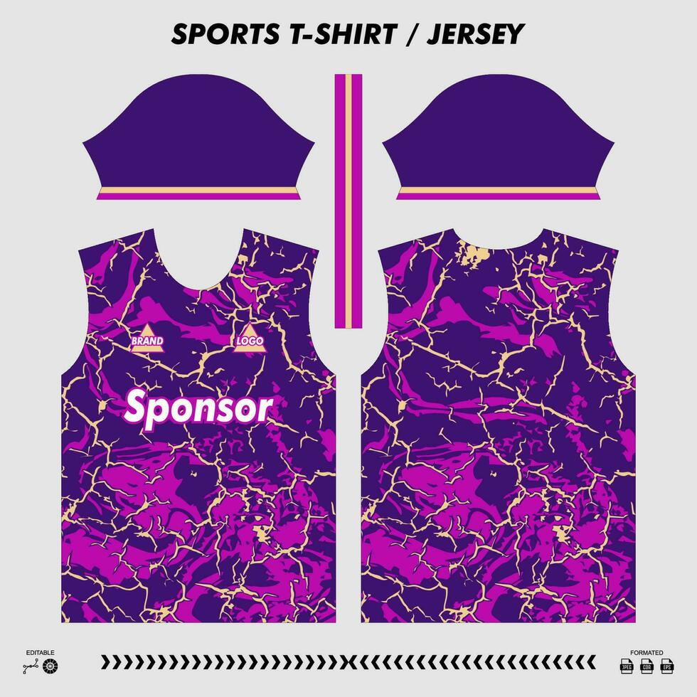 Vector tshirt sport design, sublimation jersey