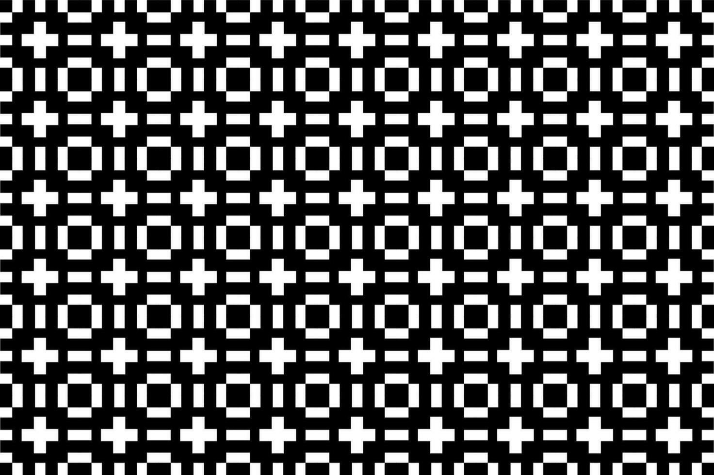 Abstract black and white pattern. Monochrome mosaic pattern graphic design element. vector