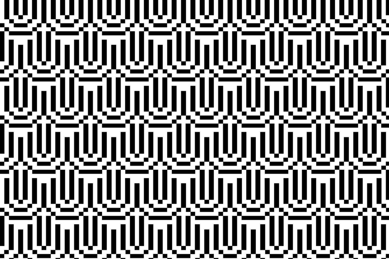 Abstract black and white pattern. Monochrome mosaic pattern graphic design element. vector