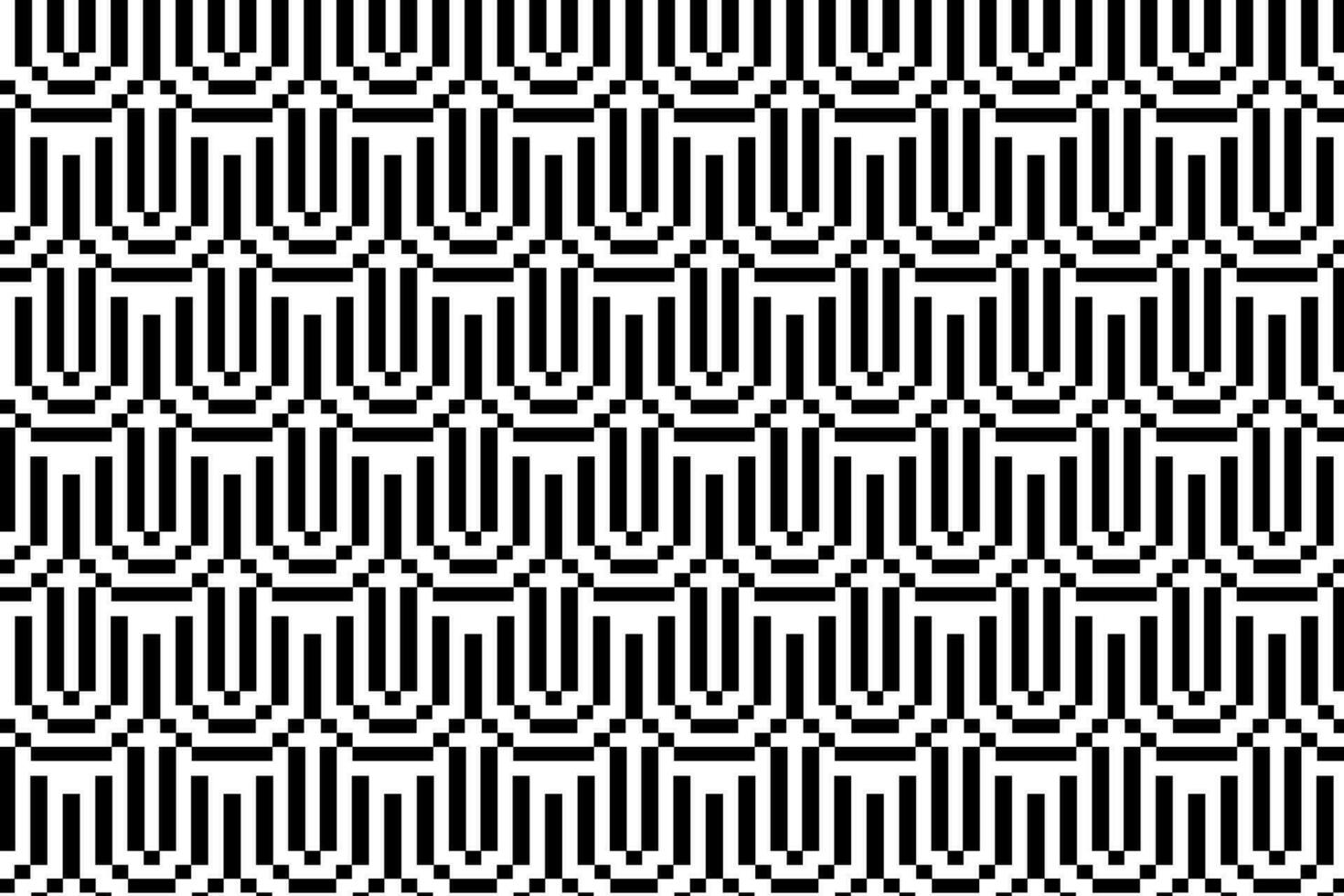 Abstract black and white pattern. Monochrome mosaic pattern graphic design element. vector