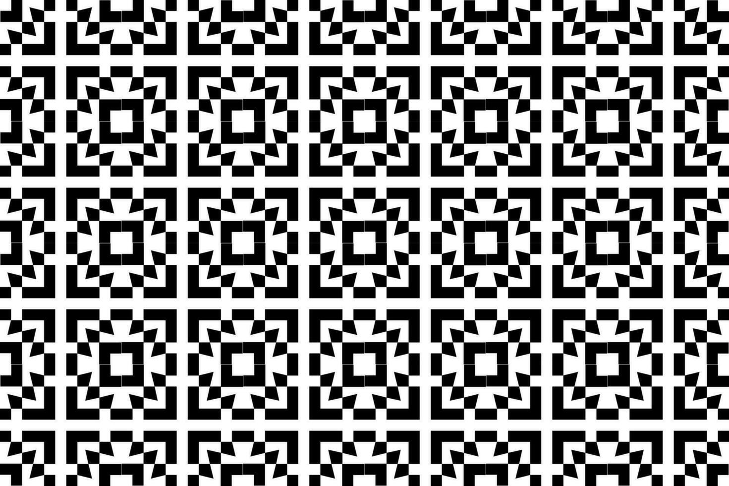 Abstract black and white pattern. Monochrome mosaic pattern graphic design element. vector