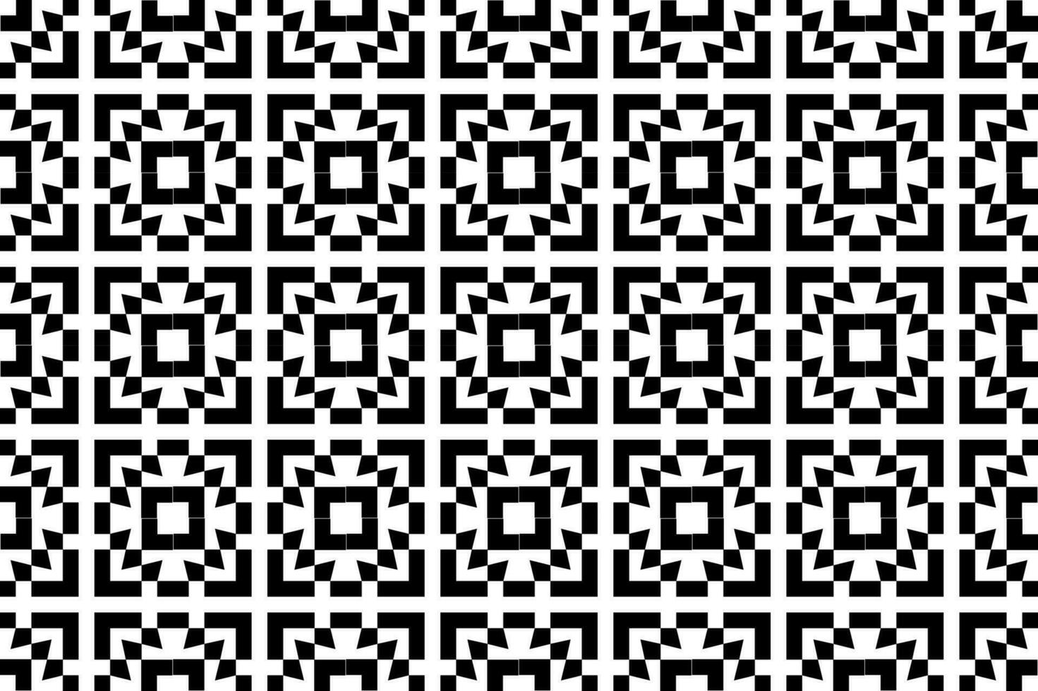 Abstract black and white pattern. Monochrome mosaic pattern graphic design element. vector