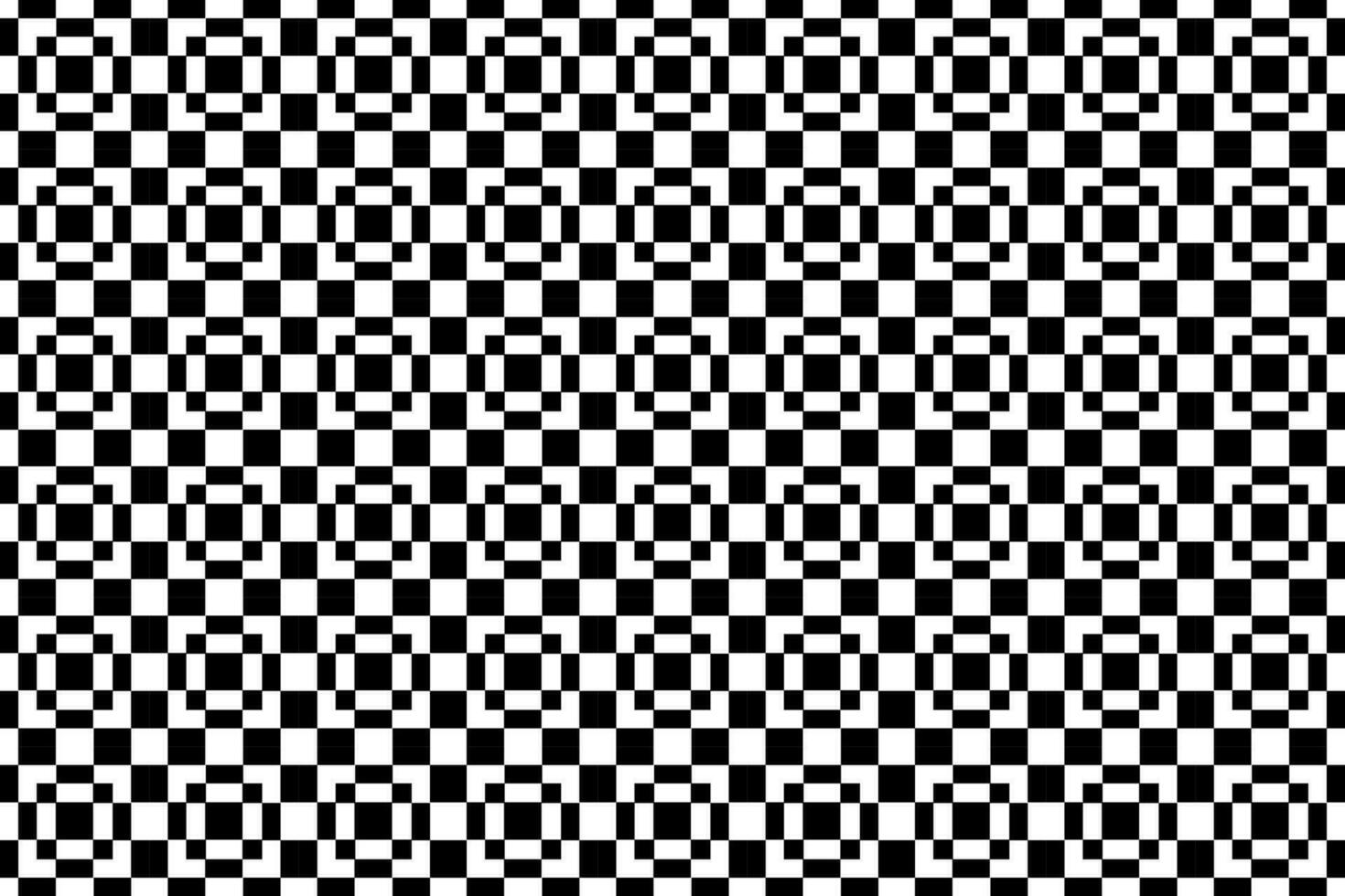 Abstract black and white pattern. Monochrome mosaic pattern graphic design element. vector