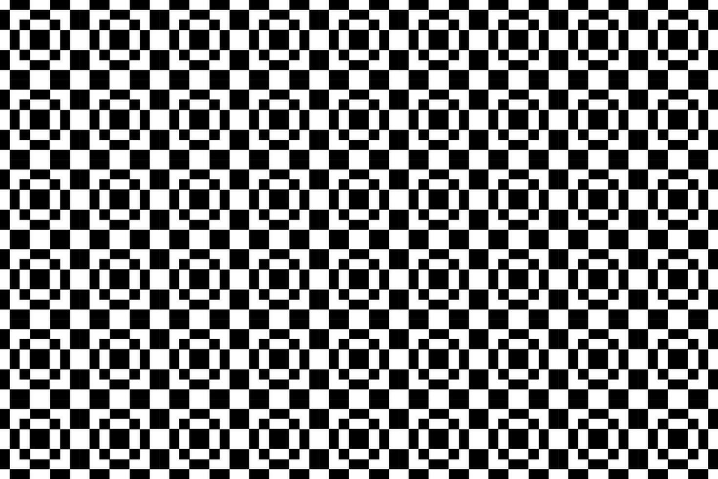 Abstract black and white pattern. Monochrome mosaic pattern graphic design element. vector