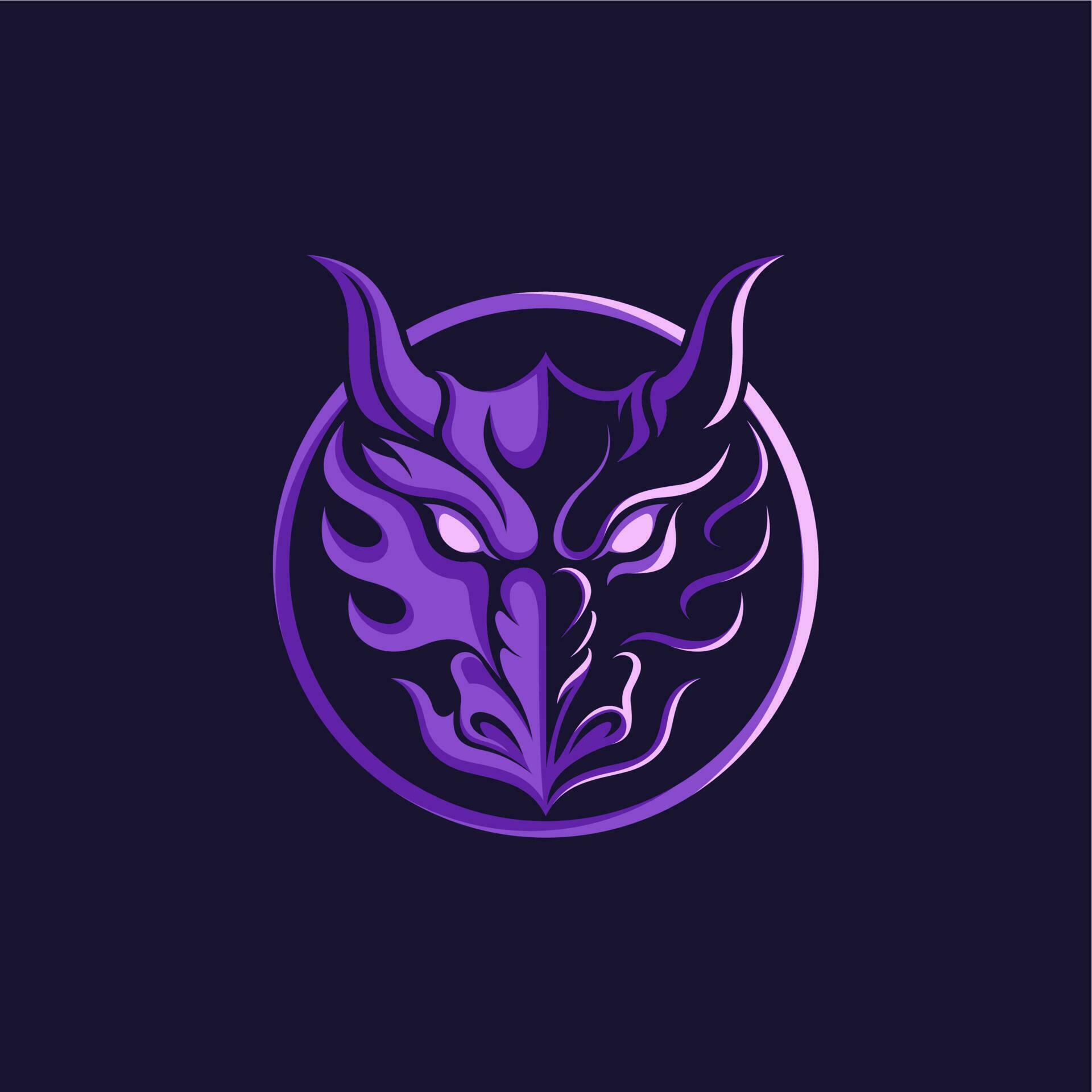 dragon head logo 24102289 Vector Art at Vecteezy