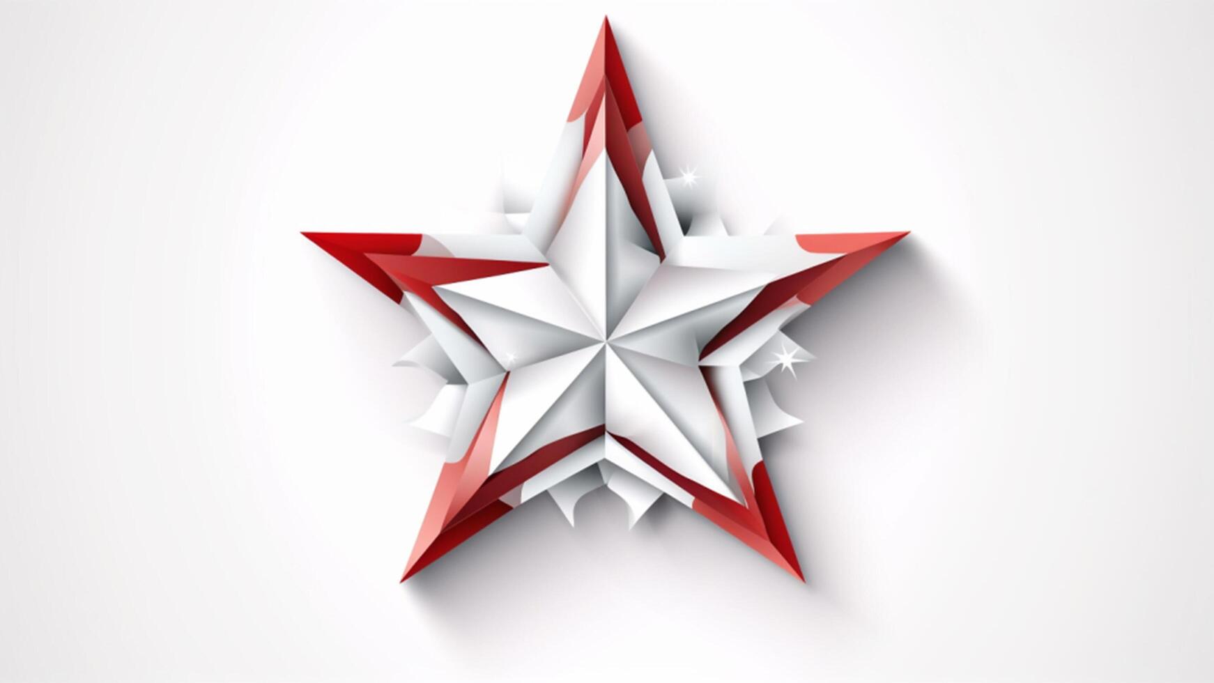 abstract red star photo