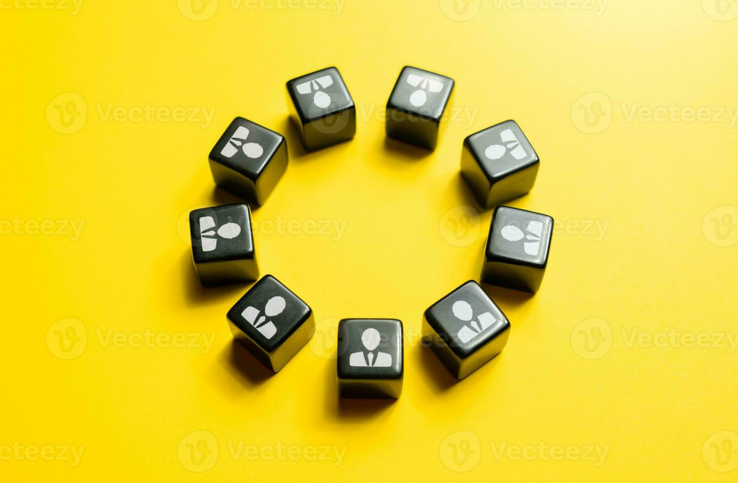 Circular team of people. Fully staffed. Discipline and teamwork. Efficient organization of work. unity, collaboration. photo
