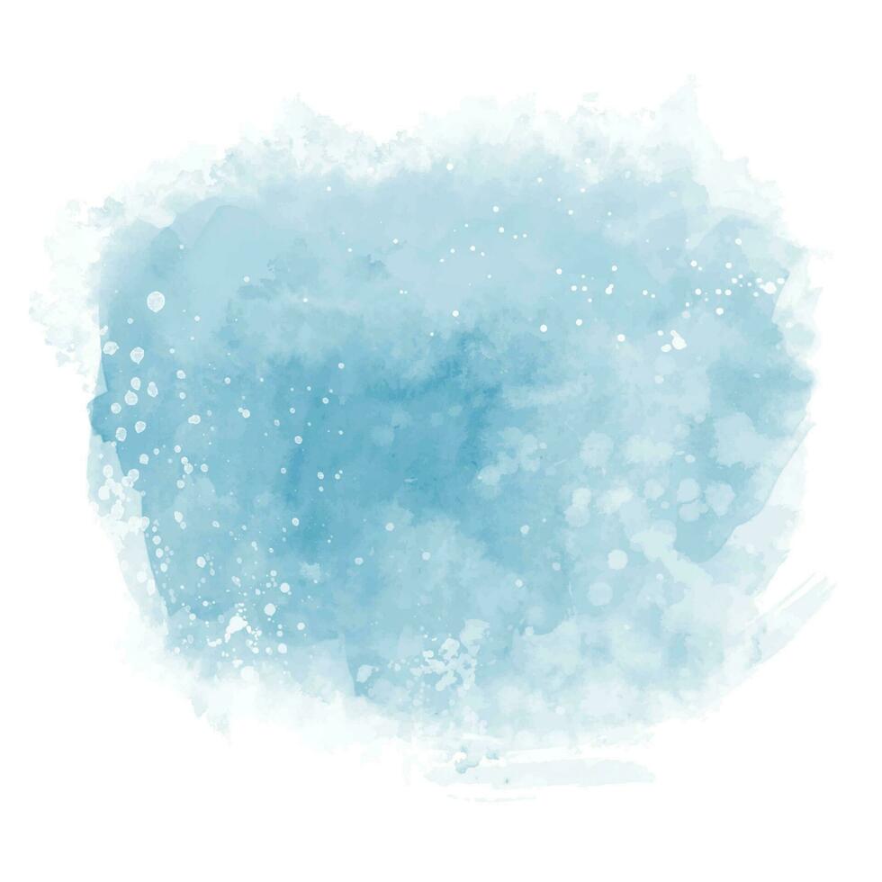 abstract hand painted pastel blue watercolour background vector