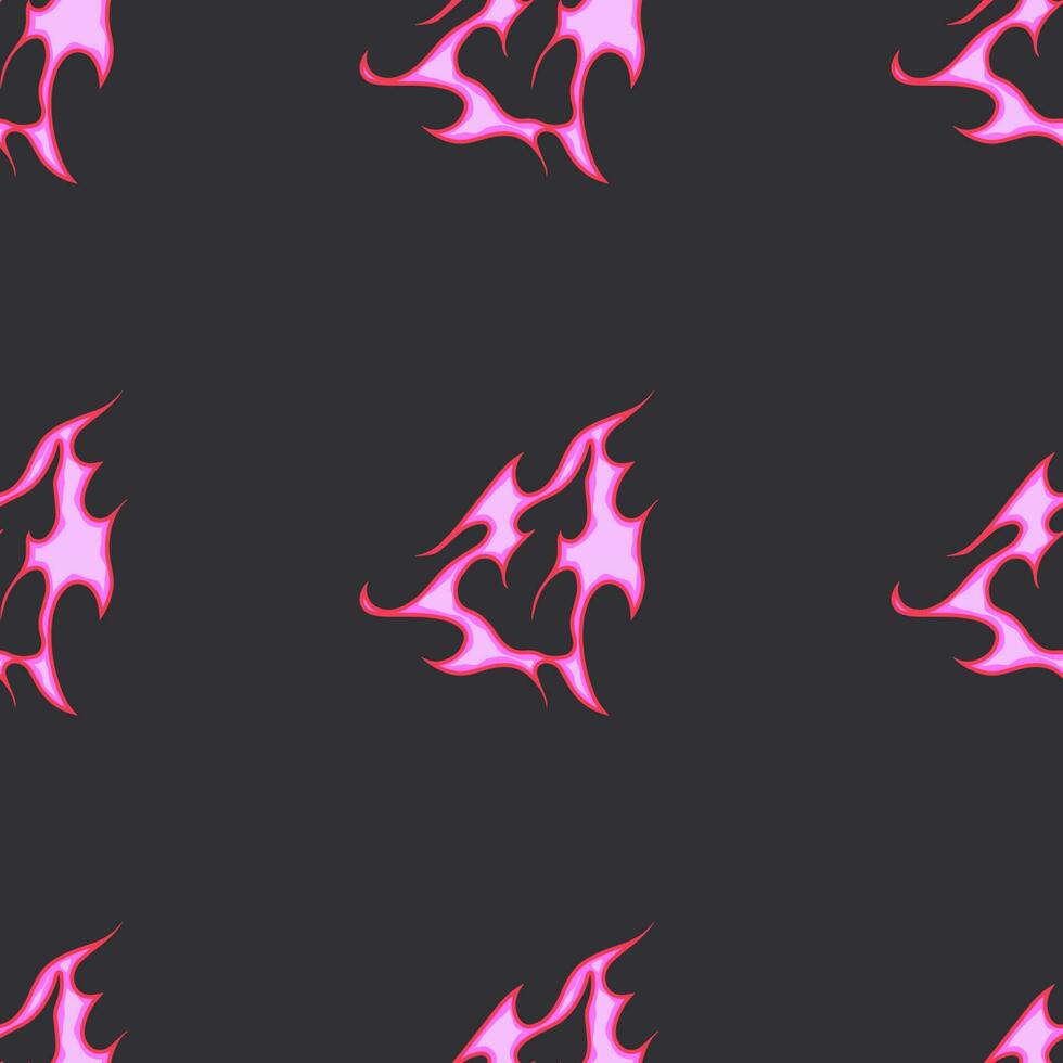 Fiery Cartoon Vectors Trending 2023 with Old School Seamless Patterns
