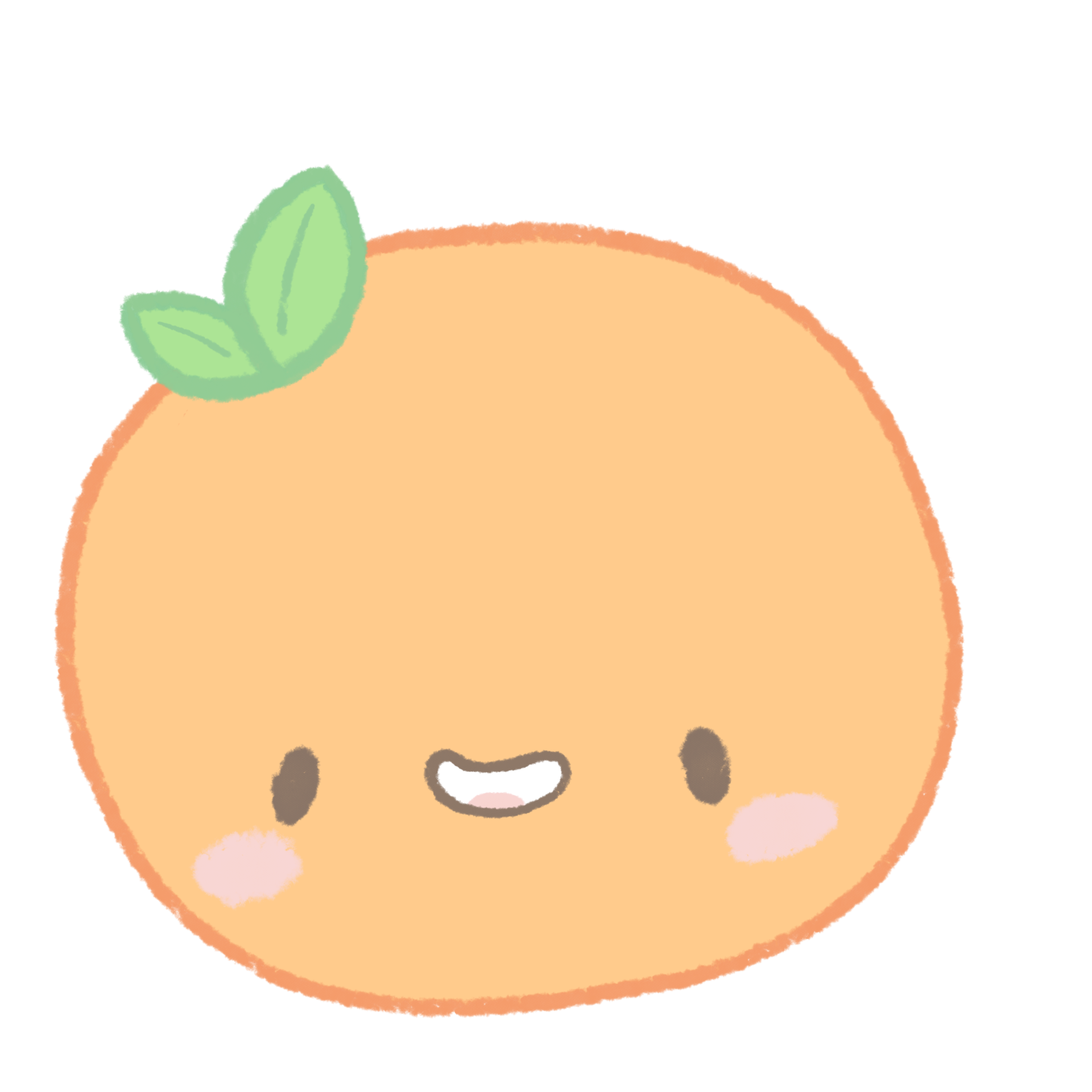 Cute Orange Fruit 24103483 PNG