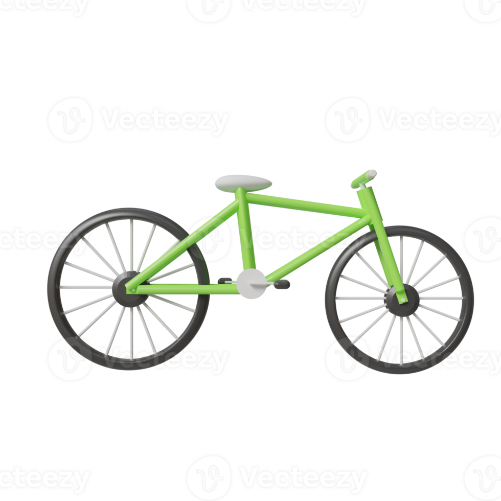 Bicycle. 3d render png