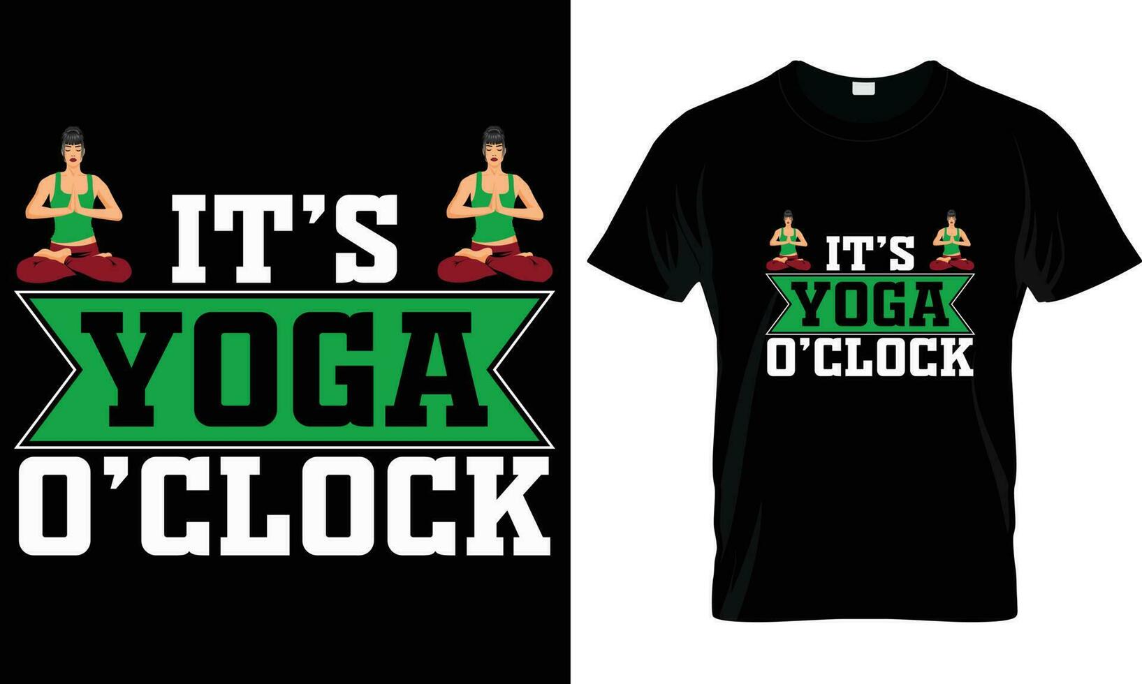 Yoga t-shirt design graphic vector. vector