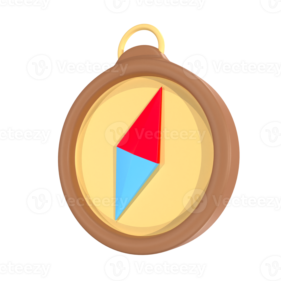 One compass 3d illustration png