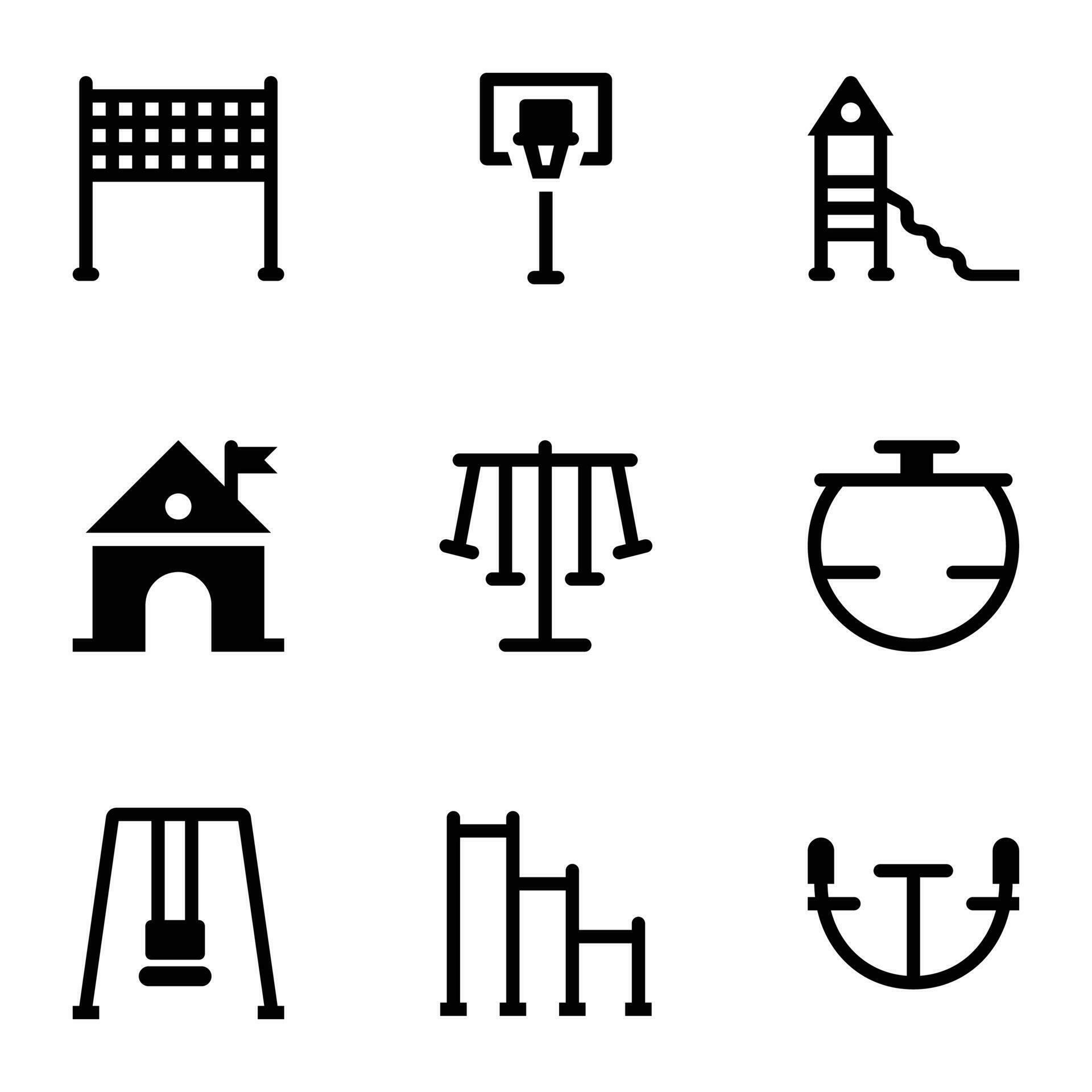 Theme Park Solid Icons 24103836 Vector Art at Vecteezy