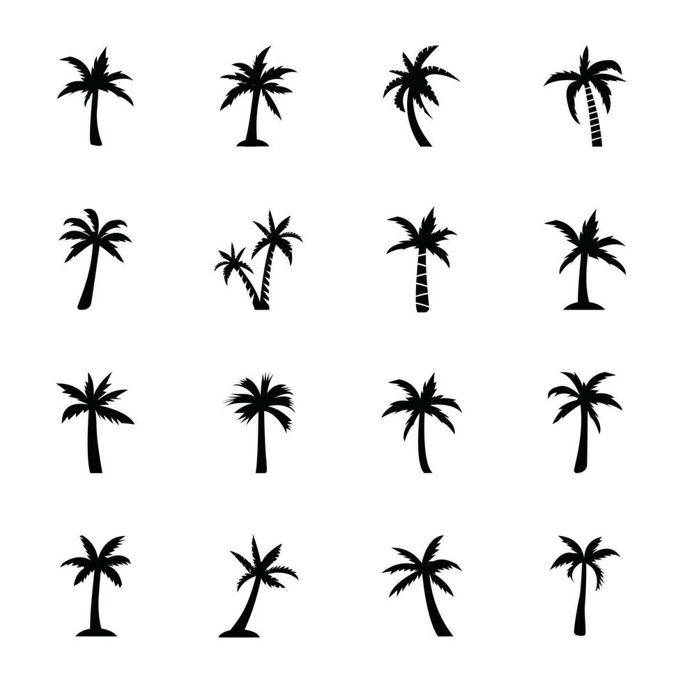 Palm Tree Outline vector