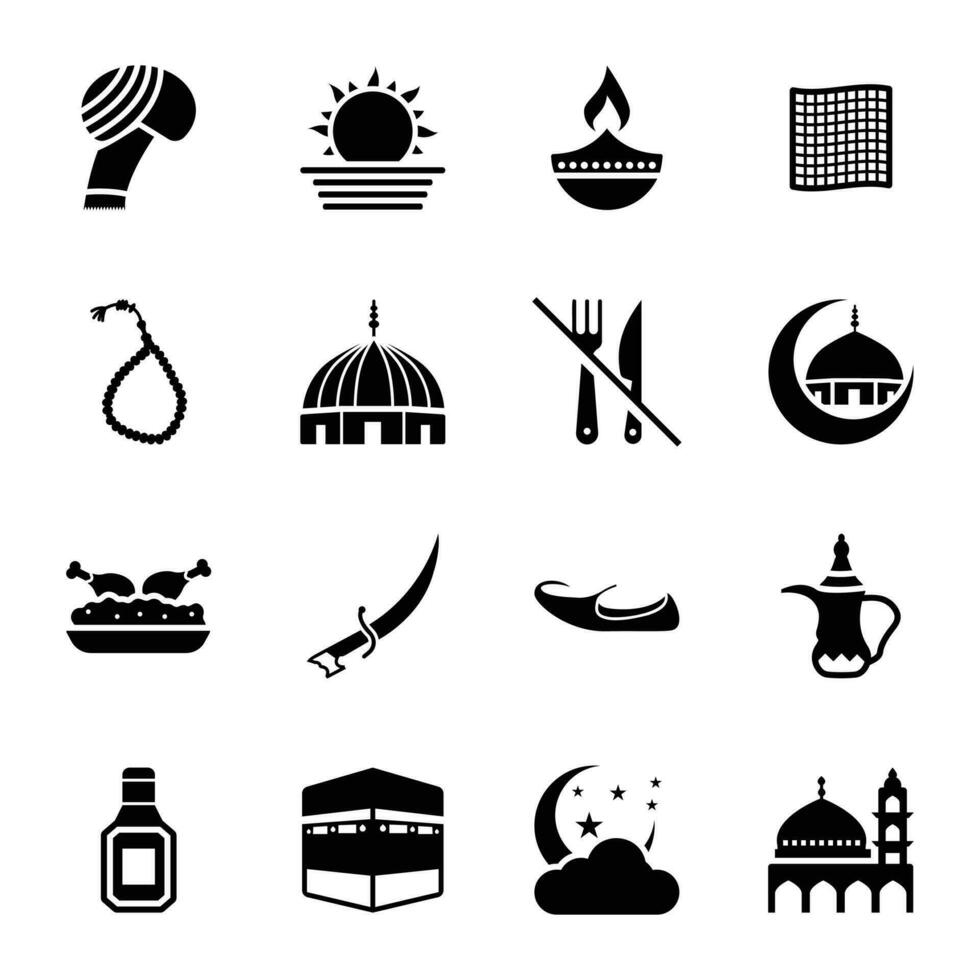 Islamic tradition icon vector