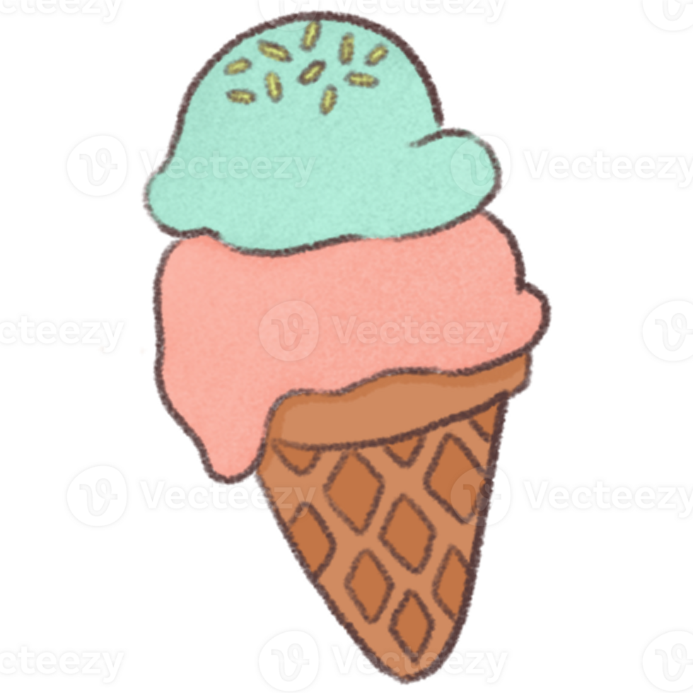 summer vibe elements illustration png