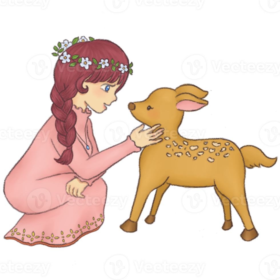 cute cottagecore hand drawn illustration png