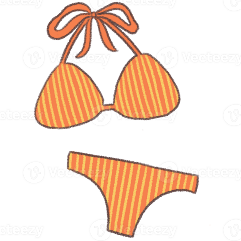 summer vibe elements illustration png