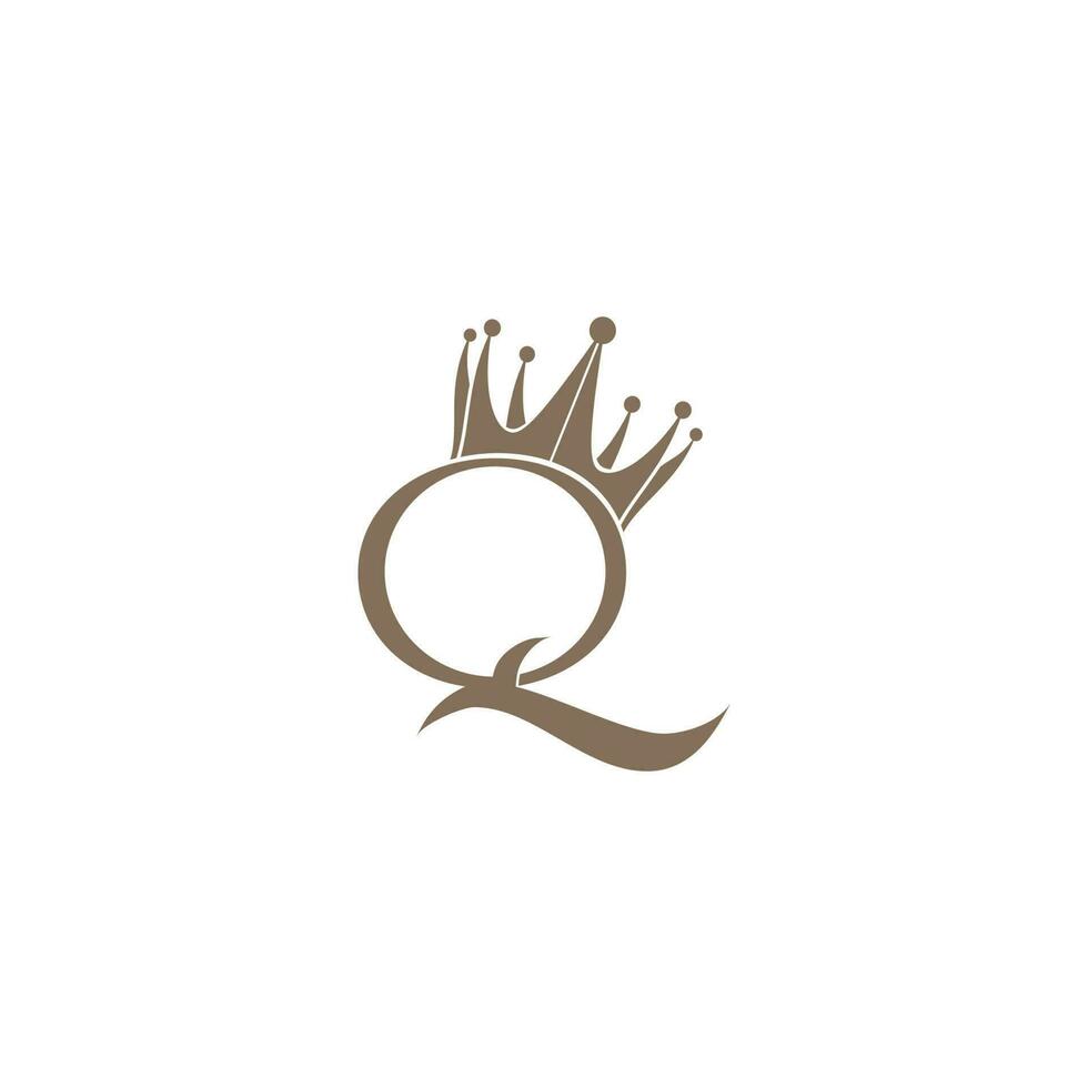 vector illustration of the initial Q shape. elegant, unique and luxury