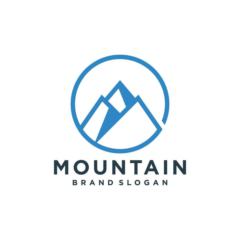 montaña logo diseño vector con moderno creativo estilo