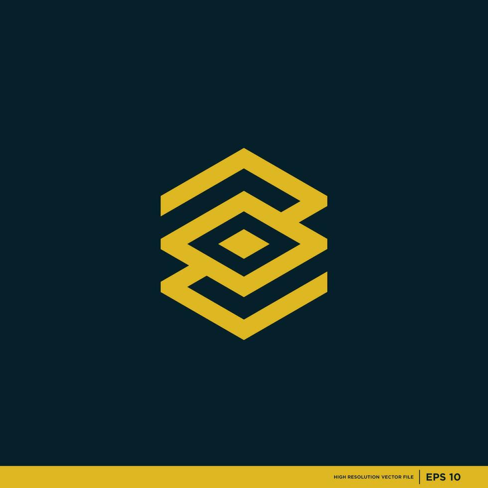 vector logo with the shape of the letter abstract, modern, unique, and clean, brand, company