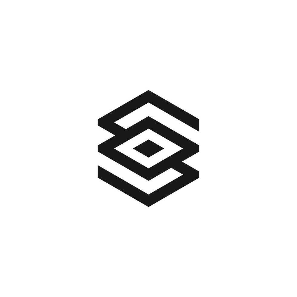vector logo with the shape of the letter S abstract, modern, unique, and clean, brand, company
