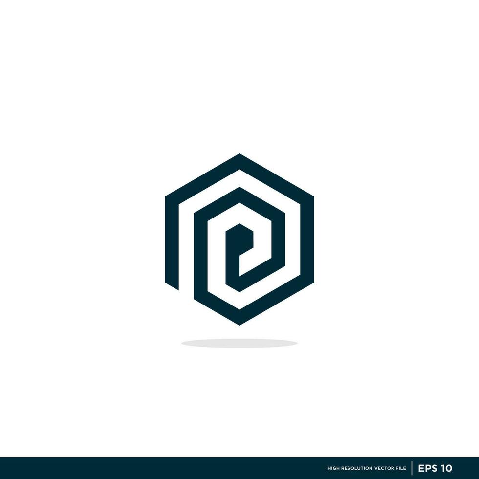 vector logo with the shape of the letter abstract, modern, unique, and clean, brand, company