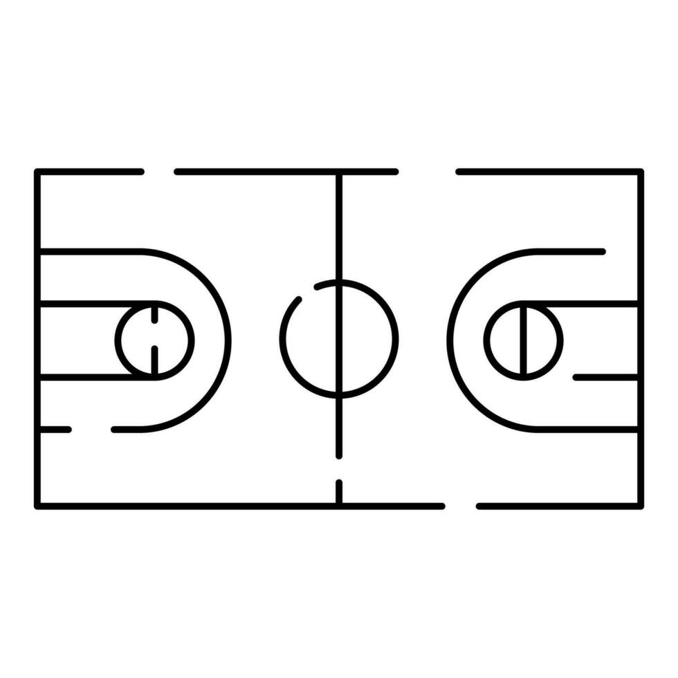 baloncesto línea icono. deporte juego vector liga.