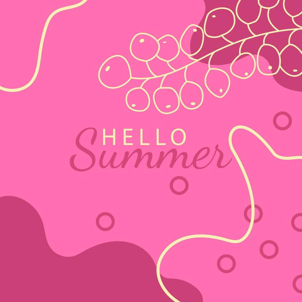 verano antecedentes con tropical palma hojas. textura en azul, púrpura, rosado y amarillo. selva y playa tema. editable vector modelo.