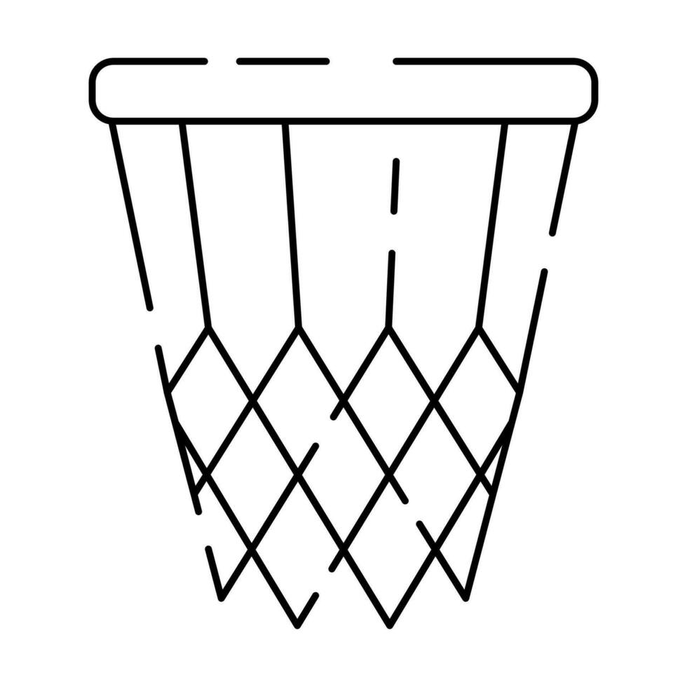 baloncesto línea icono. deporte juego vector liga.