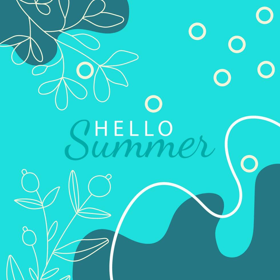 Summer backgrounds with tropical palm leaves. Texture in blue, purple, pink and yellow. Jungle and beach theme. Editable vector template.