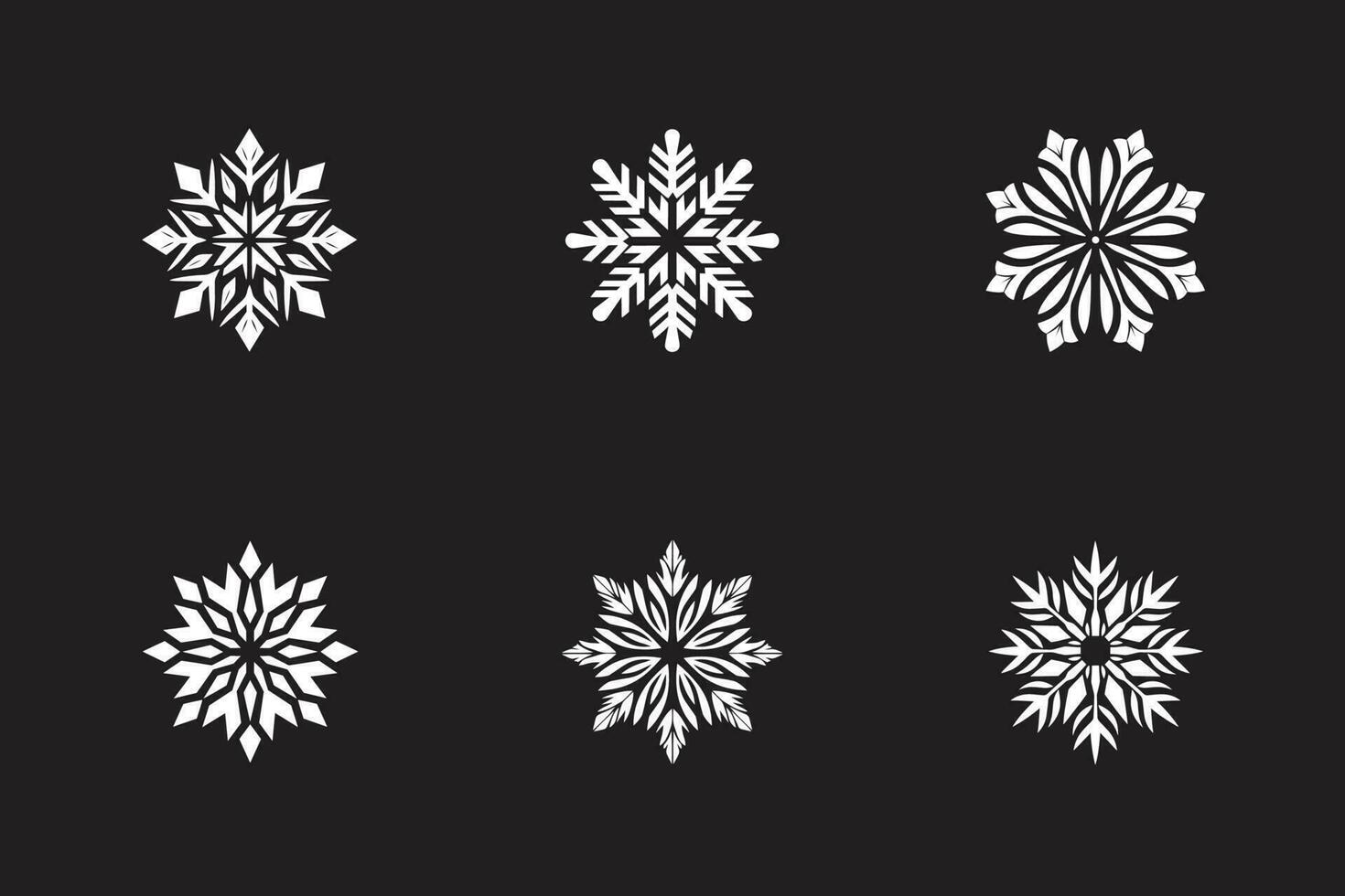 Snow Flakes For Christmas vector