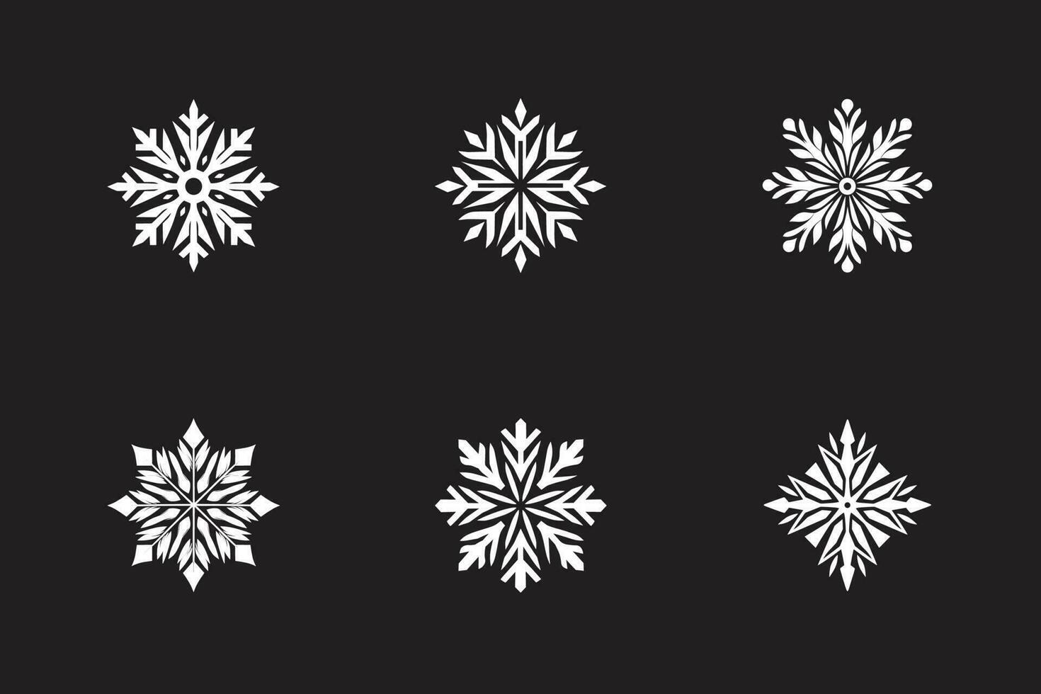 Snow Flakes For Christmas vector