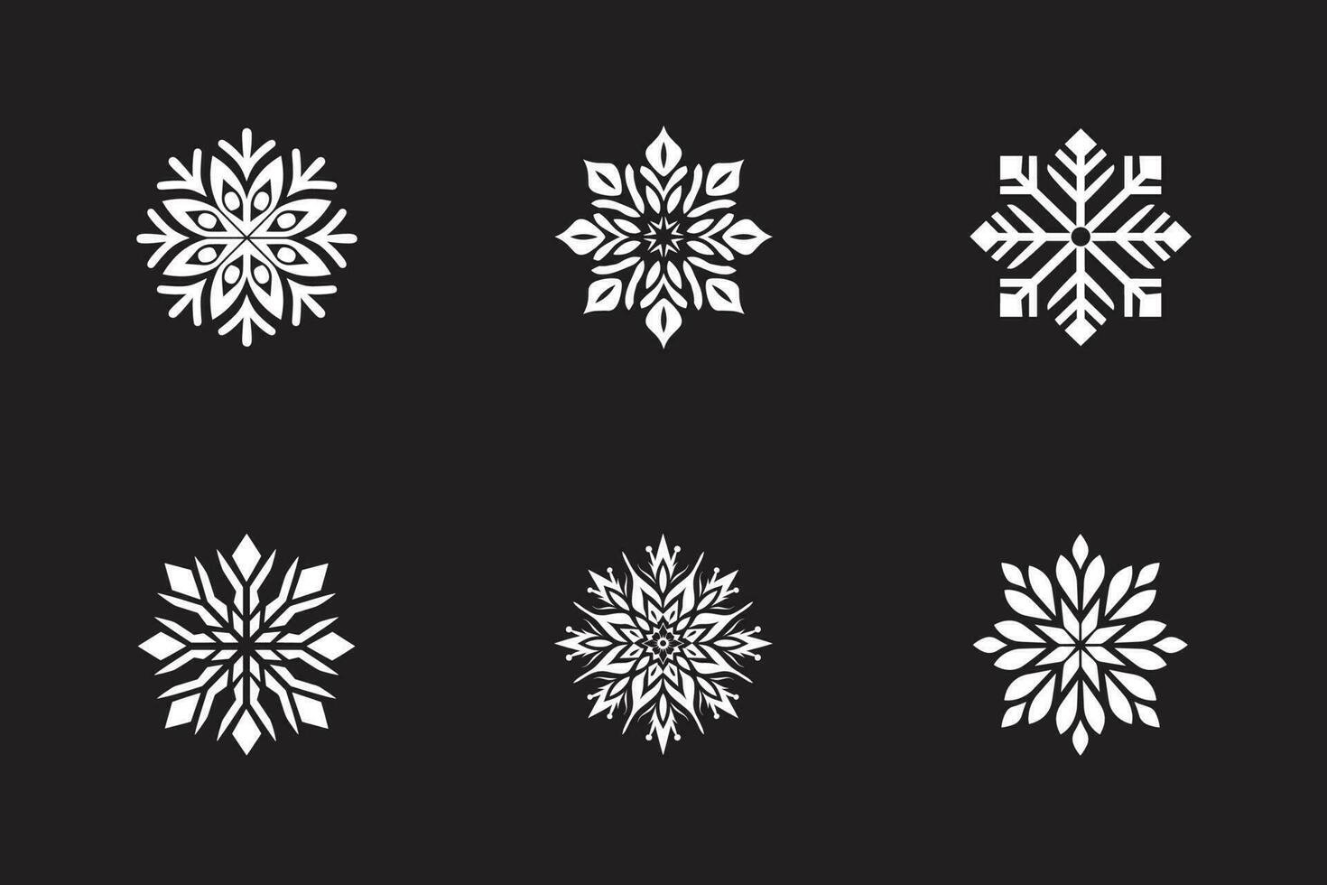 Snow Flakes For Christmas vector