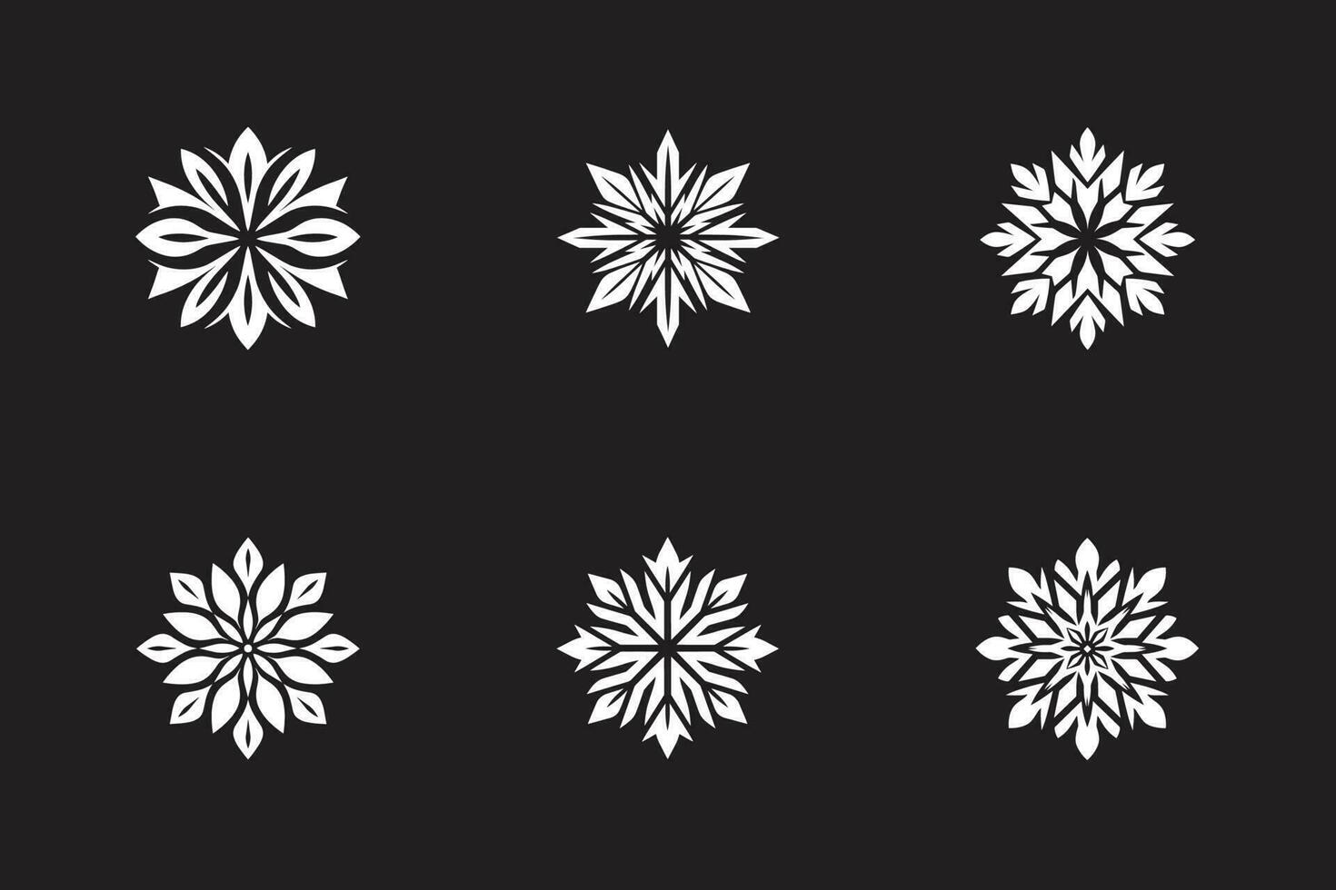 Snow Flakes For Christmas vector