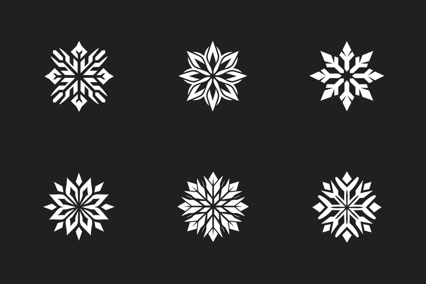 Snow Flakes For Christmas vector