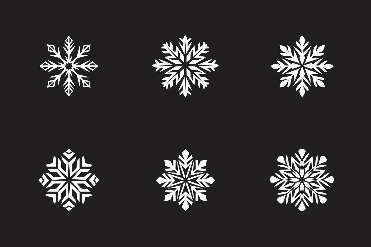 Snow Flakes For Christmas vector