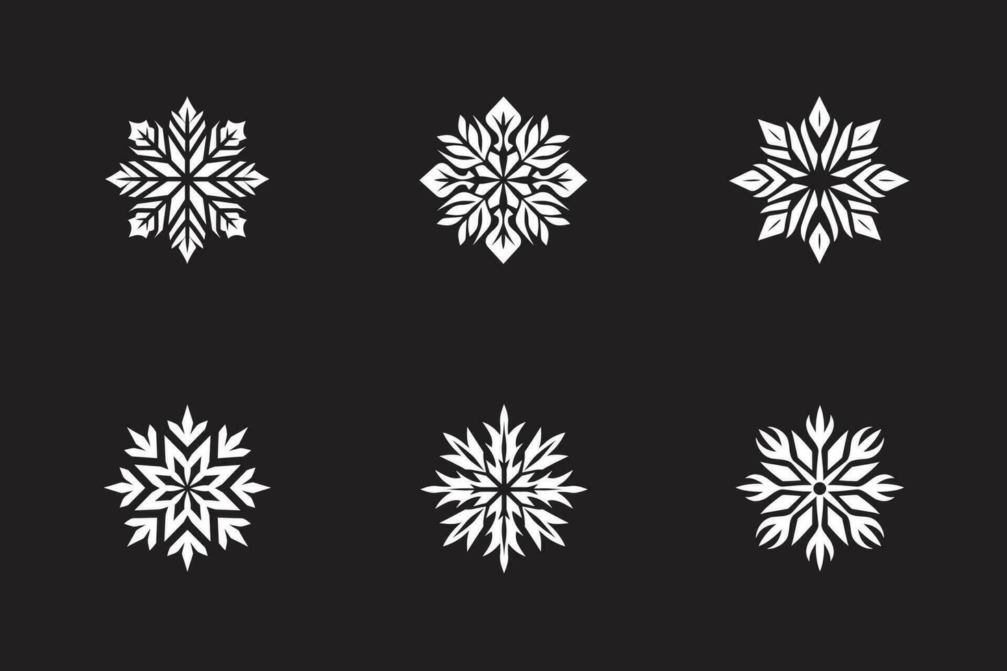 Snow Flakes For Christmas vector