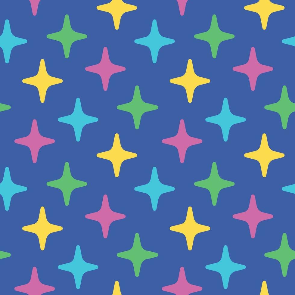 Stars seamless pattern. Stars background. Colorful stars pattern vector