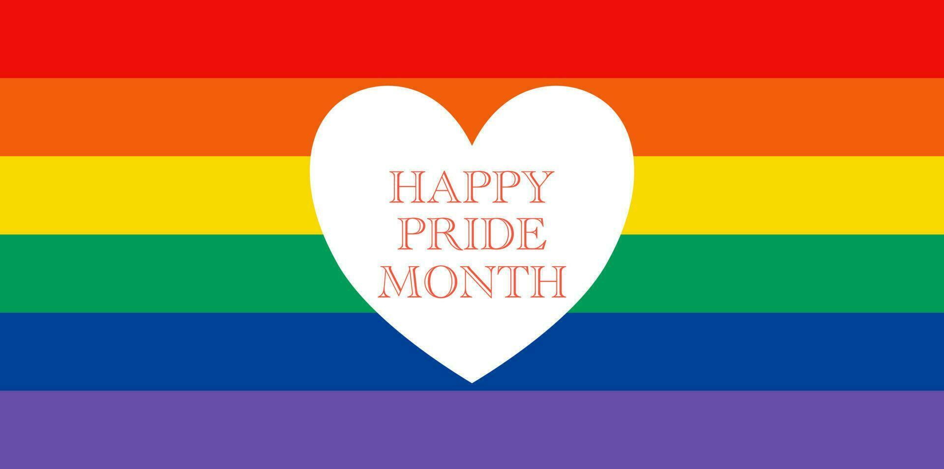 Pride month flag banner poster for social networks. vector