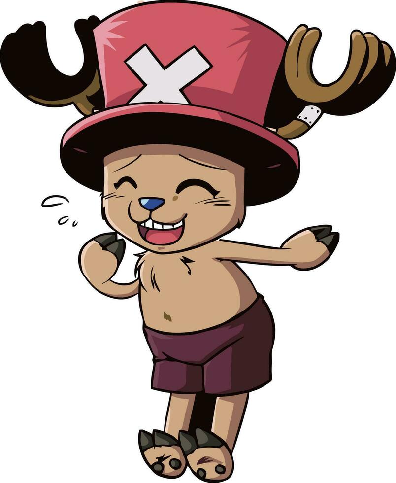 Vector manga anime pirate japan character cute cartoon