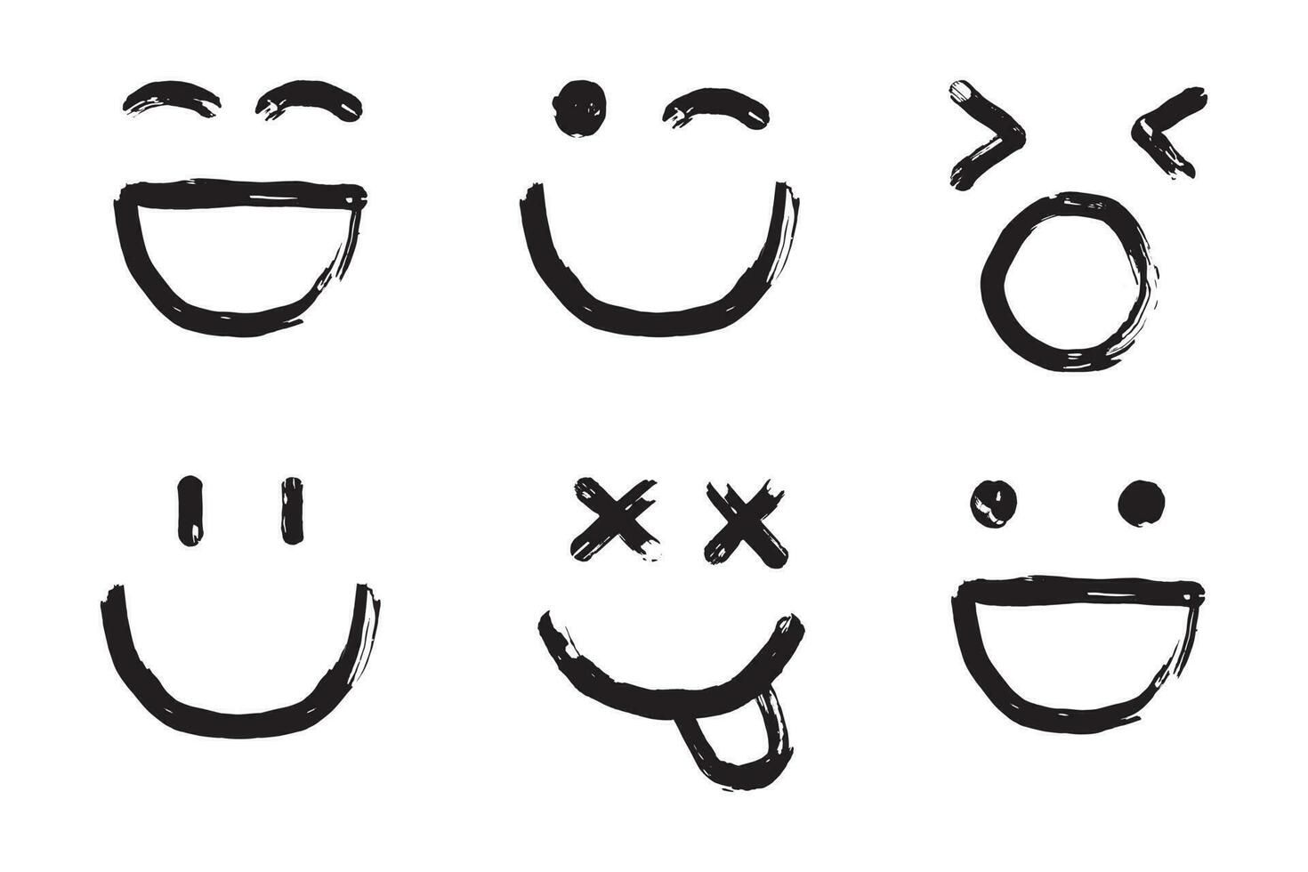 Collection of face expression element vector