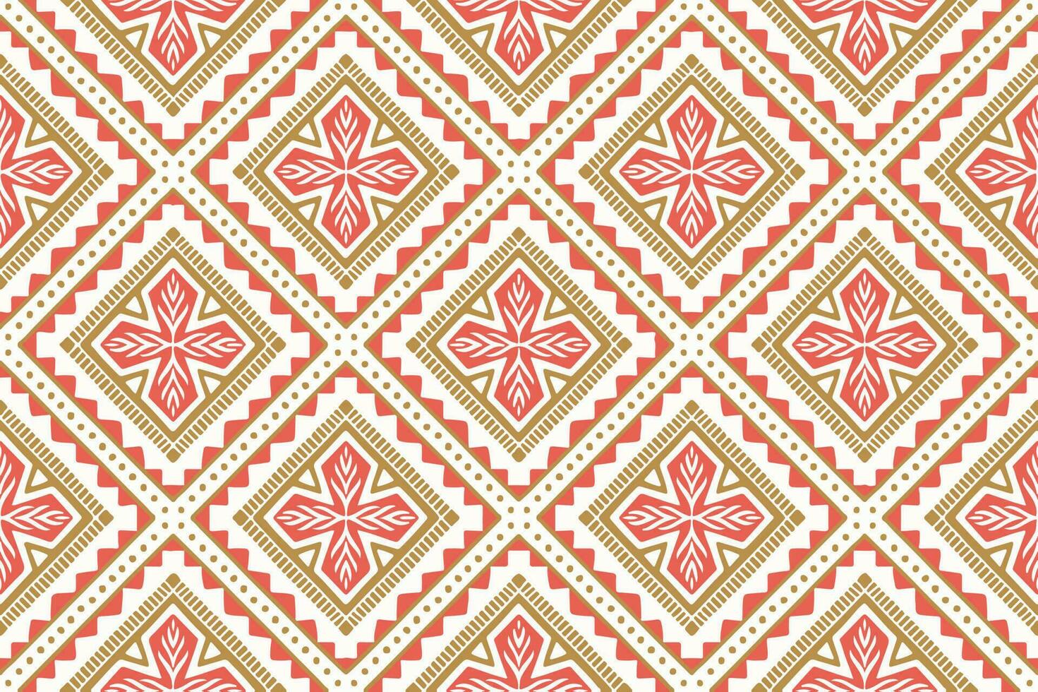 Ethnic Abstract Background cute old rose brown geometric tribal folk Motif Arabic Aztec oriental native pattern traditional design carpet wallpaper clothing fabric wrapping print batik folk vector