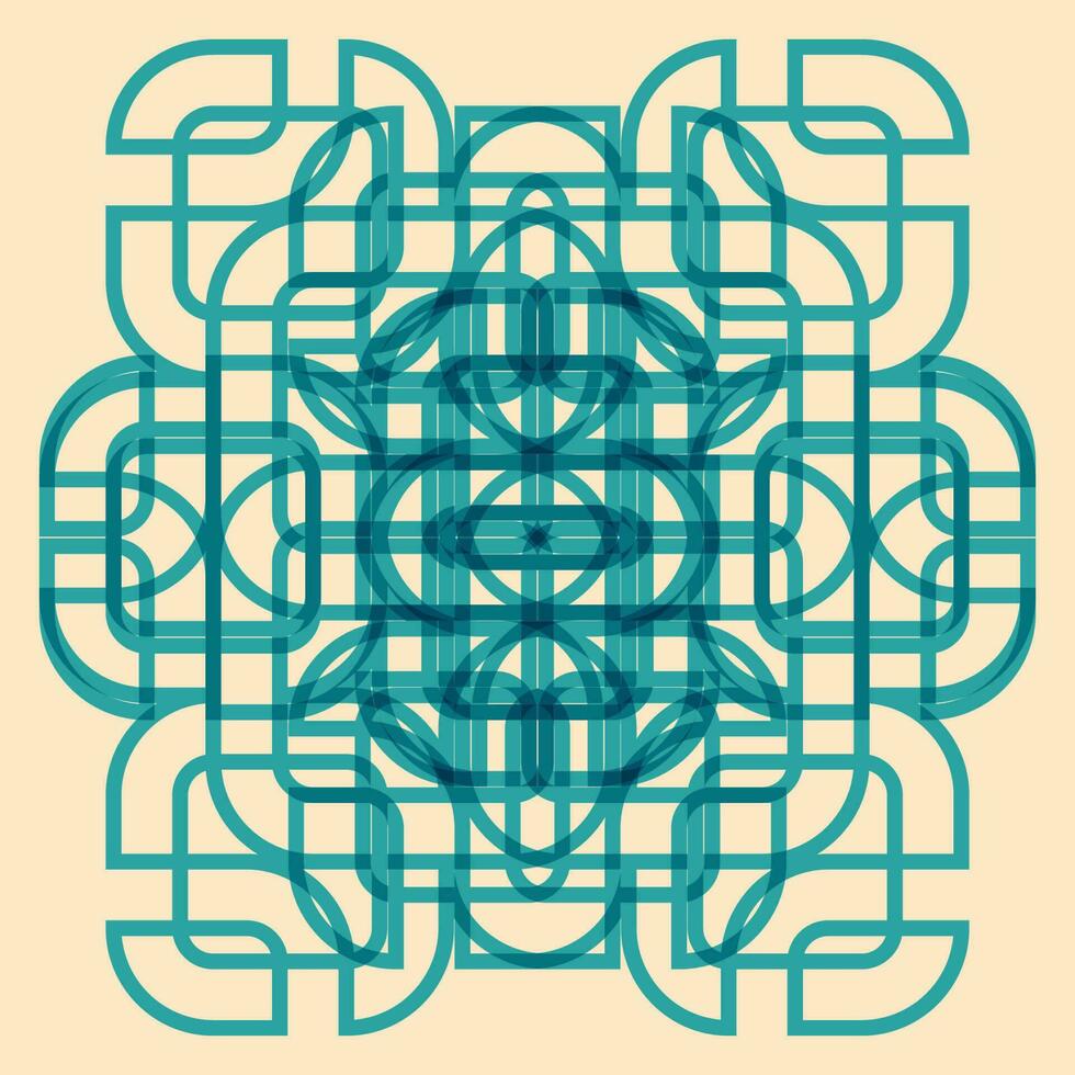 Geometric object  with riso print effect. Vector. Graphic element  for fabric, textile, clothing, wrapping paper, wallpaper, poster. Graphic element.  Perfect For your own decoration or design vector