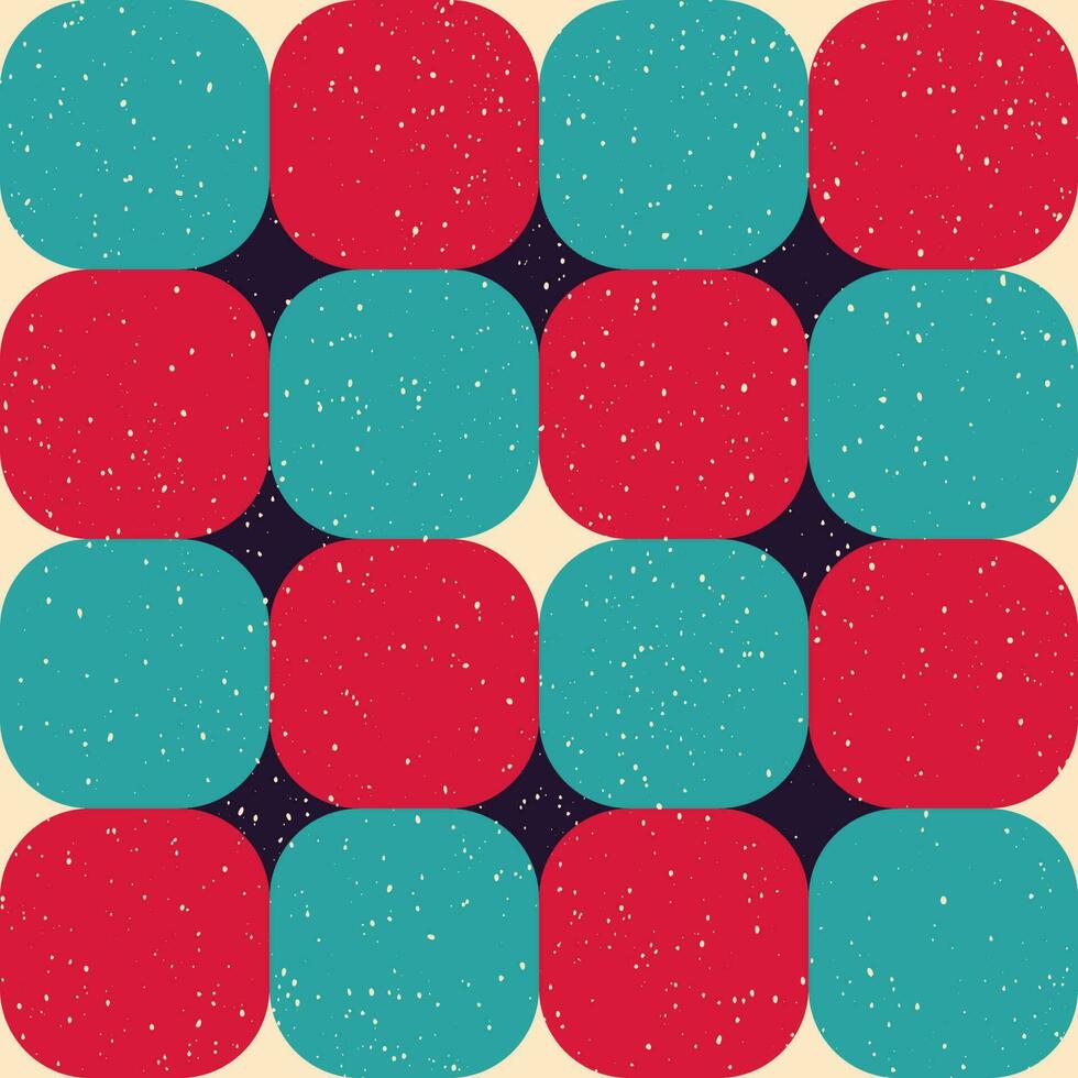 Geometric object  with riso print effect. Vector. Graphic element  for fabric, textile, clothing, wrapping paper, wallpaper, poster. Graphic element.  Perfect For your own decoration or design vector