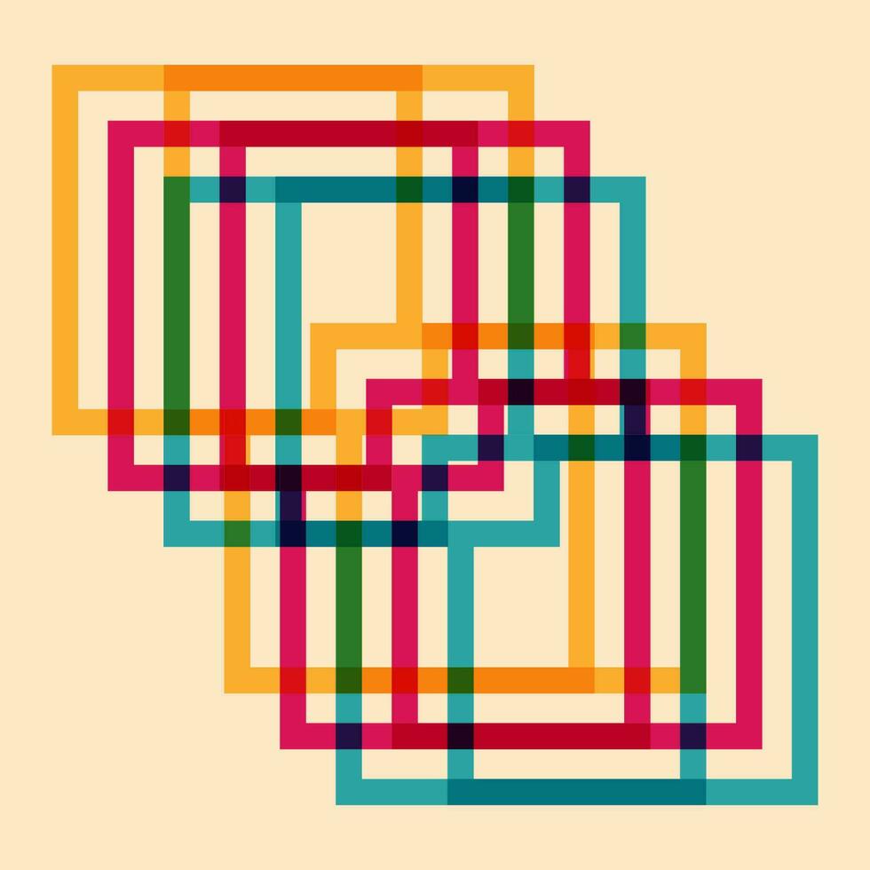 Geometric object  with riso print effect. Vector. Graphic element  for fabric, textile, clothing, wrapping paper, wallpaper, poster. Graphic element.  Perfect For your own decoration or design vector