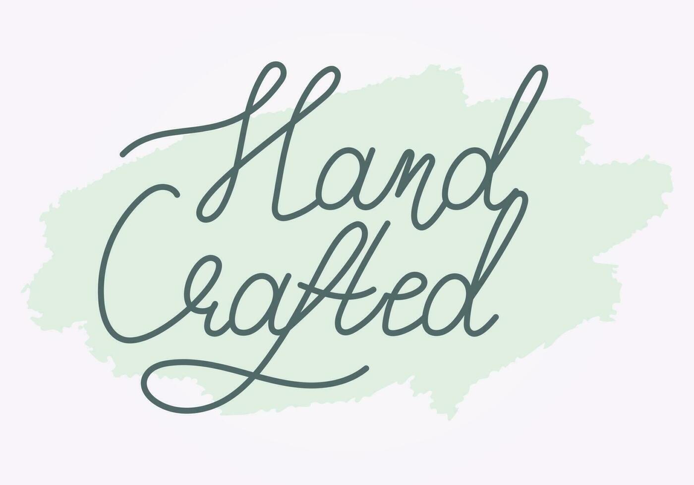 Vector isolated handwritten text lettering Hand crafted